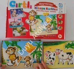 Cırtlı Hikaye Kartları Hayvanlar